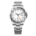 Field 42 – White Dial | Steel Bracelet & Fixed 24H Bezel